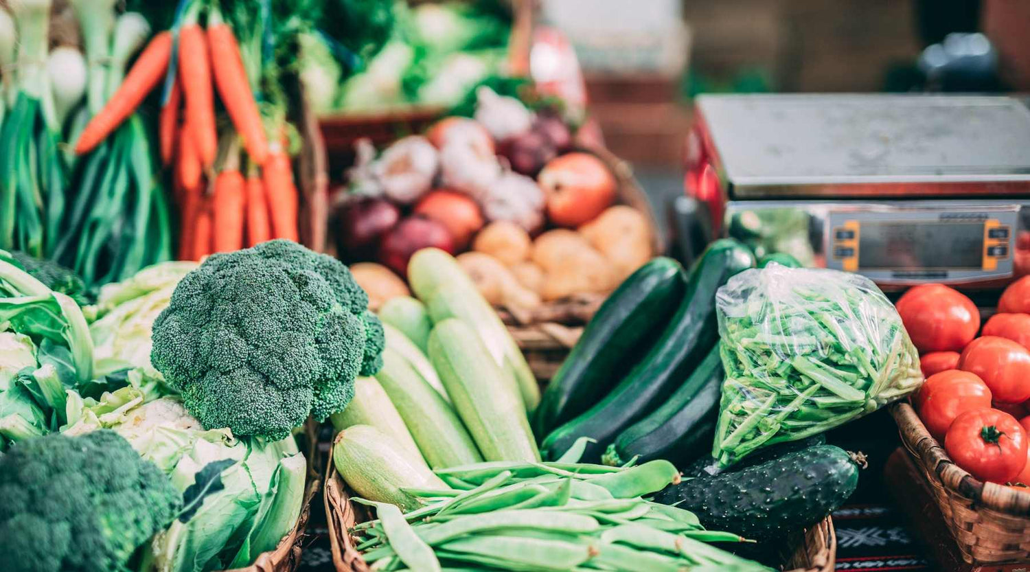 Gemüse auf dem Wochenmarkt