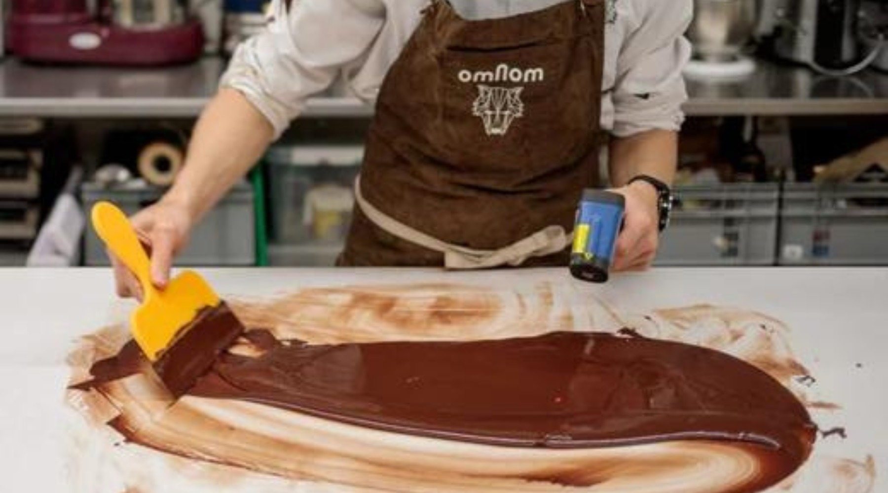 Omnom Schokolade wird ausgestrichen