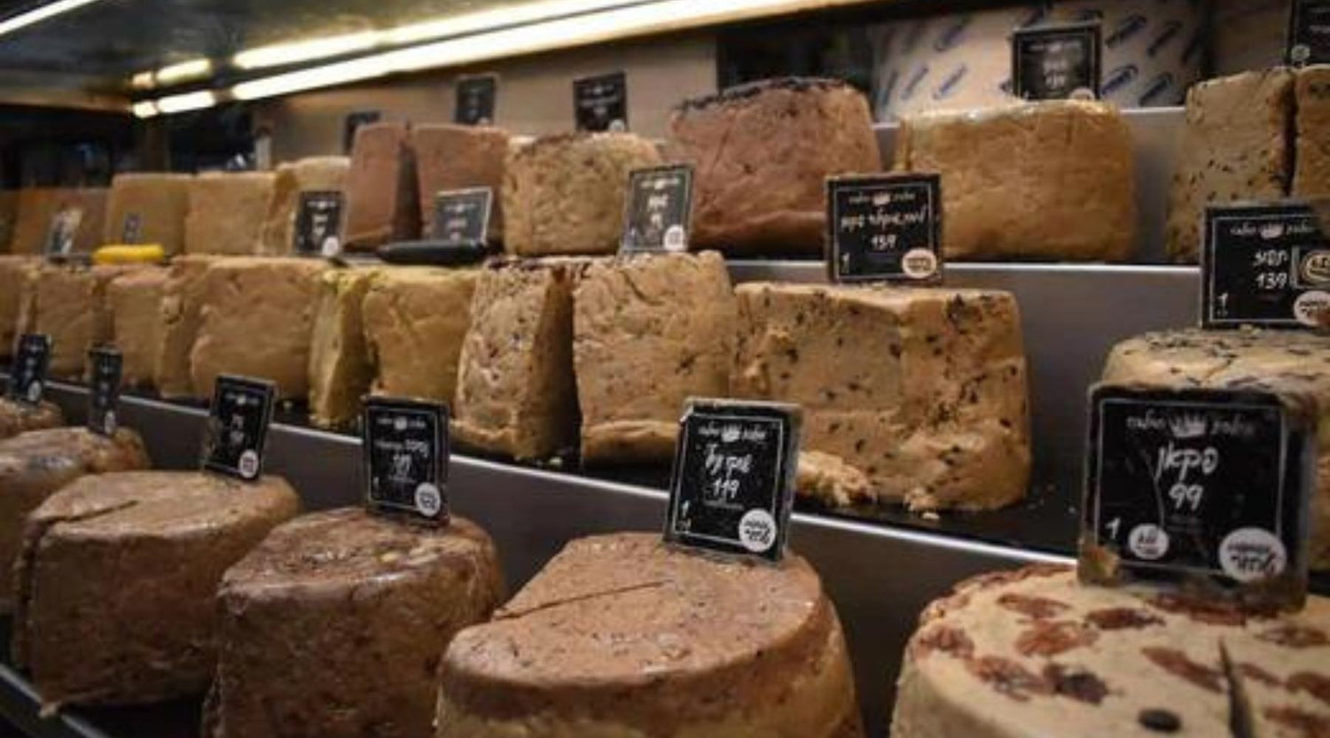 Ottolenghis Tahini-Halva-Shortbread in der Auslage