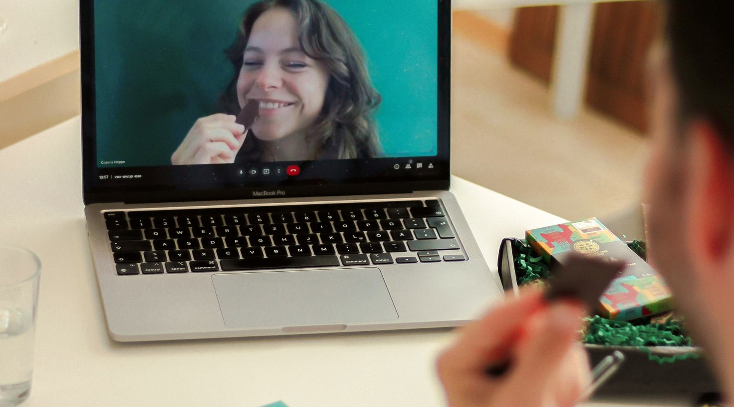 ein schokoladiges Kennenlernevent am Laptop als Kennenlernspiel