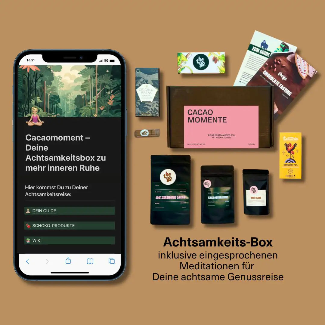 Cacao moments – mindfulness box (incl. meditation)