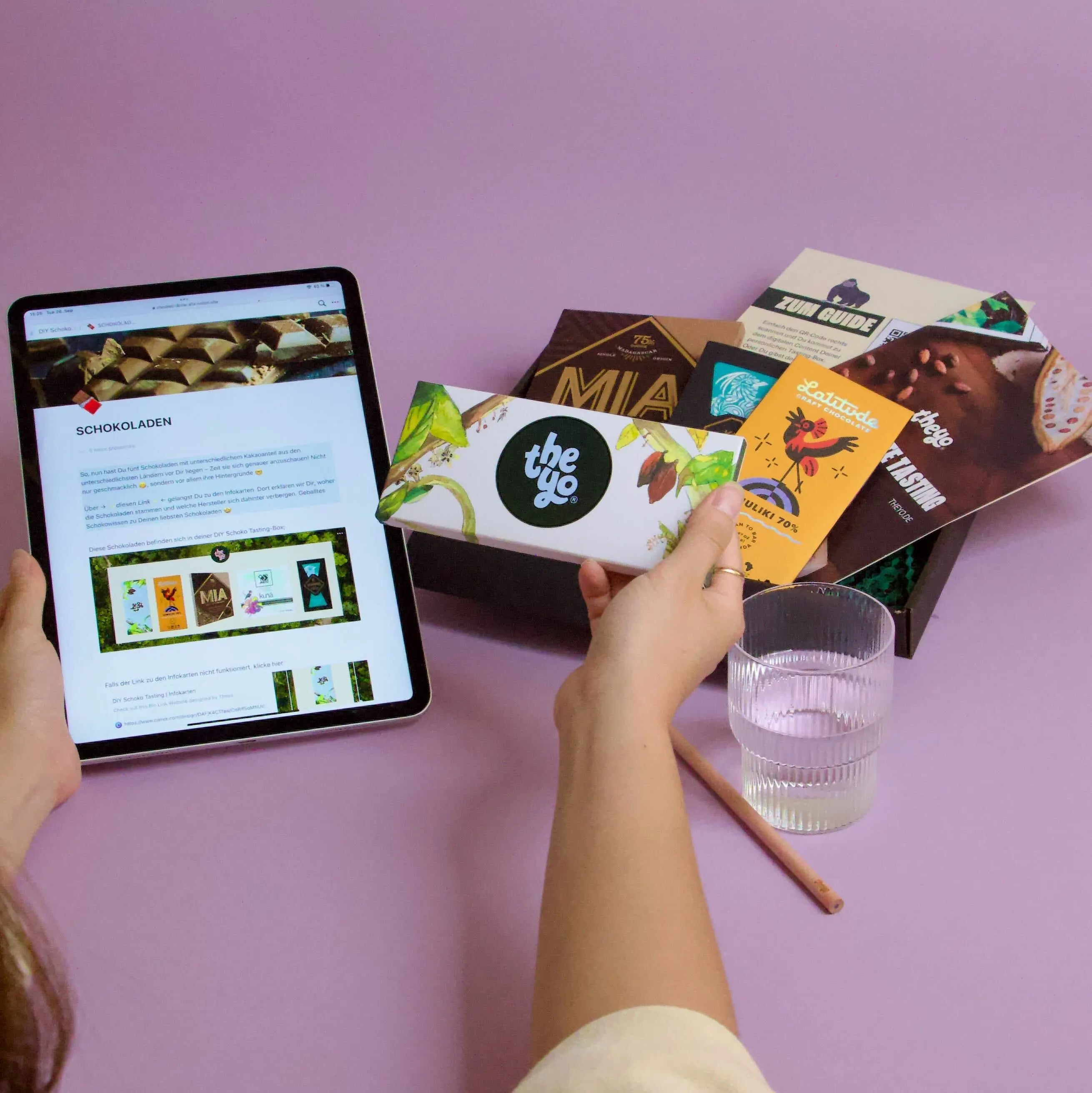 diy chocolate tasting für zu hause