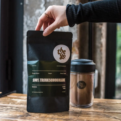 theyo 100% aus peru cusco trinkschokolade set mit Chocolate Shaker