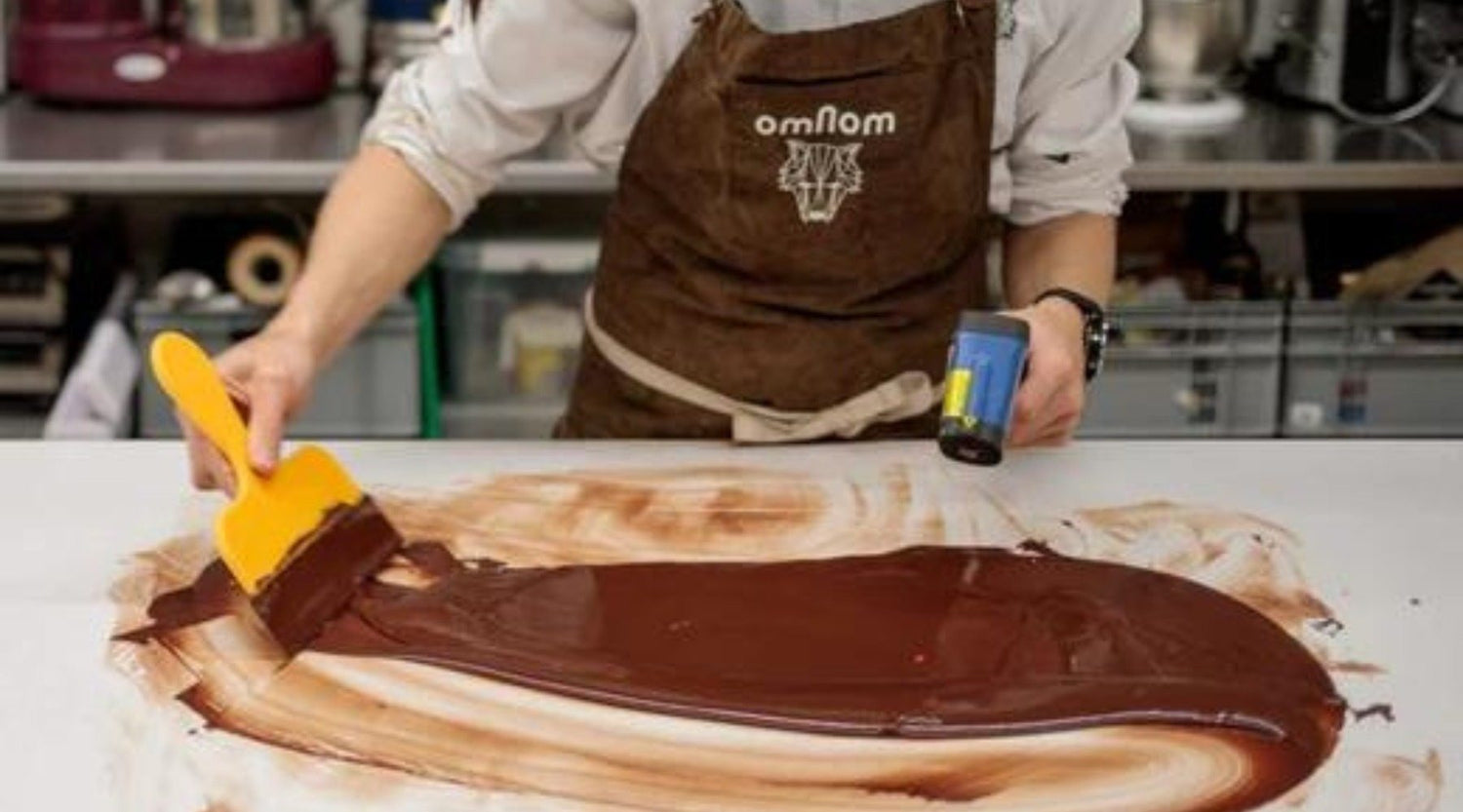 Omnom Schokolade wird ausgestrichen